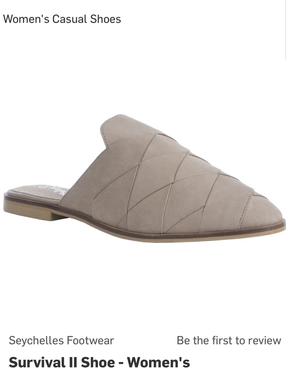 Seychelles Survival II Mule Quilted Suede Slide Mules in Gray